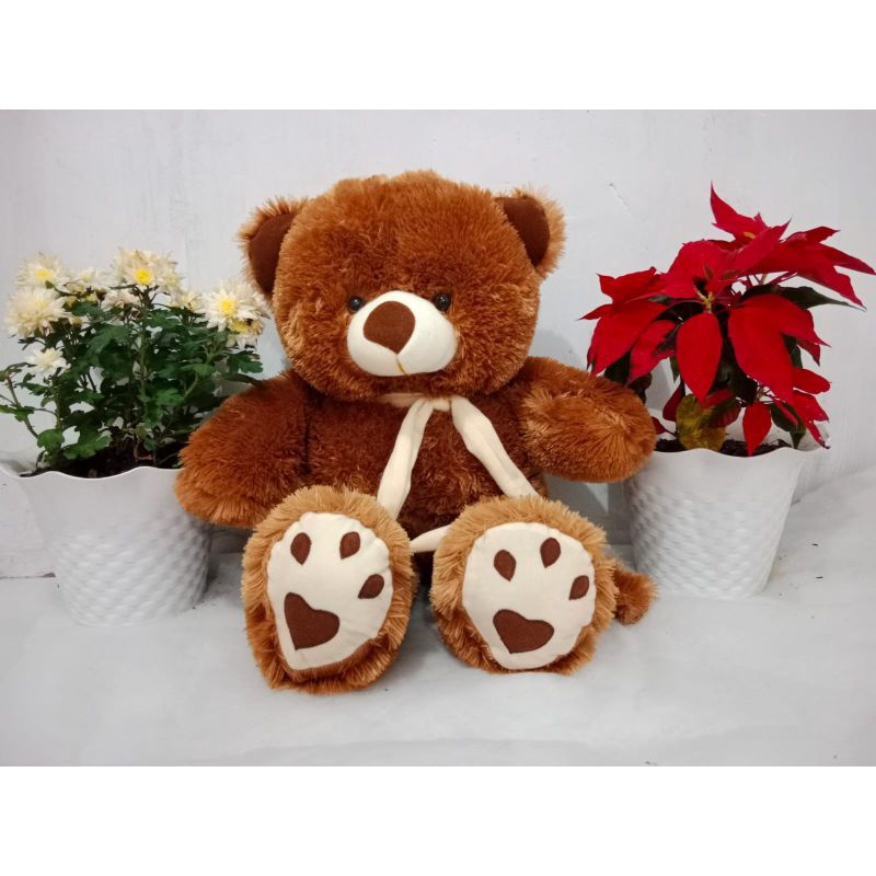 boneka teddy bear syal telapak size XL