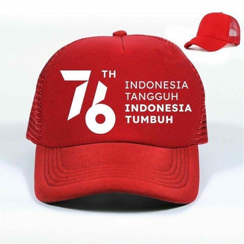 TERLARIS Topi Trucker Custom Kata Untuk INDONESIA