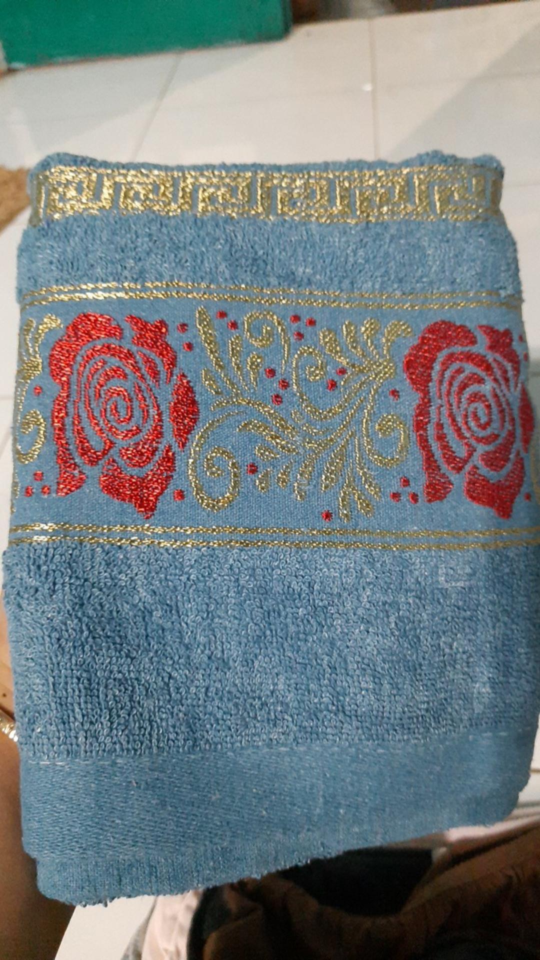 Rc Handuk Mandi Motif Salur/bunga Batik Tanggung Ukuran 50x100