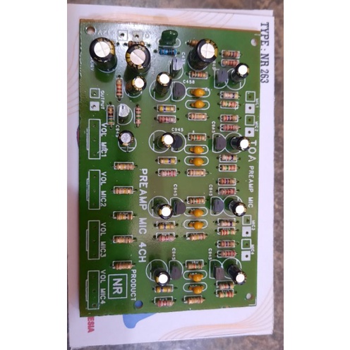 NR 263 PRE AM MIC TOA 4 CHANNEL PRE AMP PREAM MIK KIT TOA MIC MIC MIKROPHONE 265