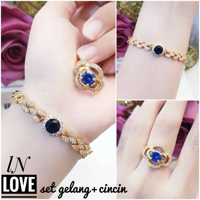 Xuping set perhiasan lapis emas 24k 0609k