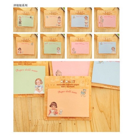 MEMO KARAKTER LUCU & UNIK NOTEBOOK CATATAN MEMO KARAKTER-MEMO DOLL