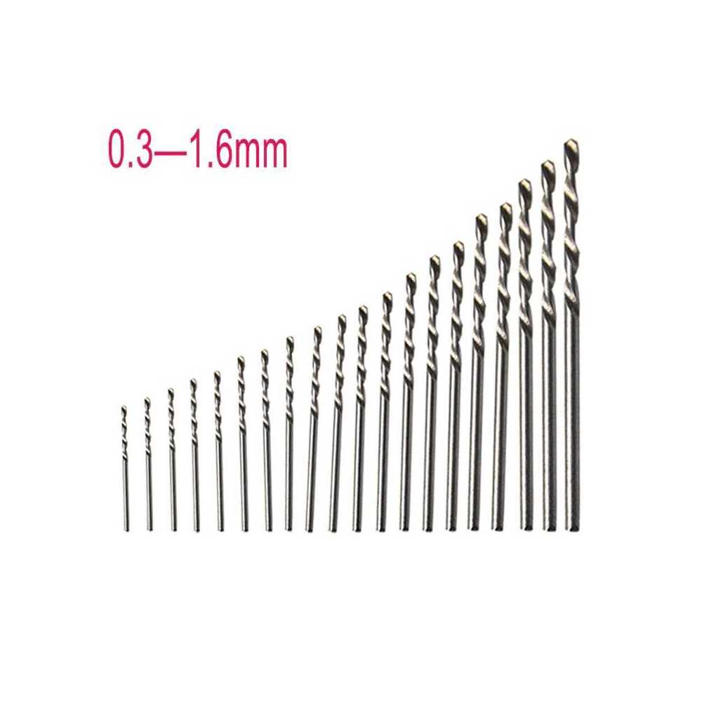 TD - PKK Taffware Microbox Mata Bor Drill HSS Drill Bit 0.3-1.6mm 20PCS QST-H20