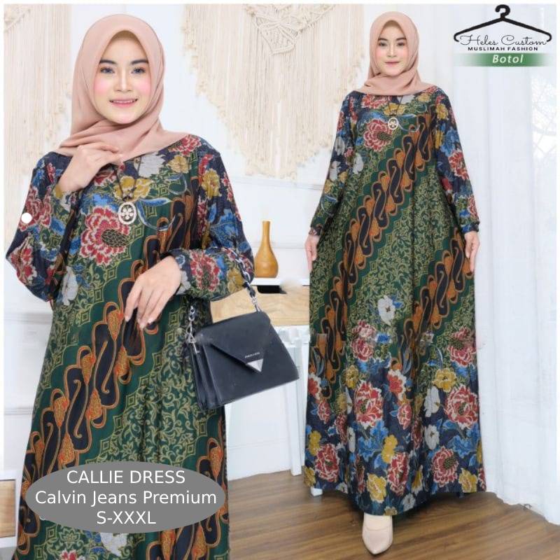 Gamis Jumbo LD 105 LD 110 LD 120 LD 140 Callie Dress Big Size Murah