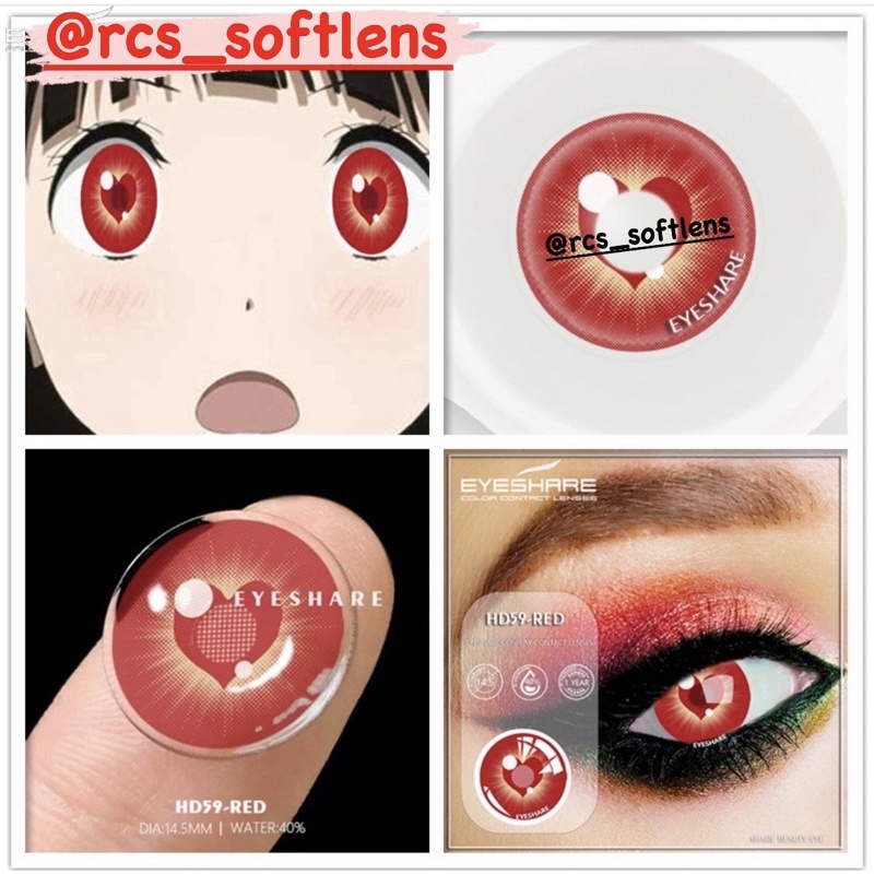 RCS ✅ NEW Softlens  cosplay merah softlens anime halloween