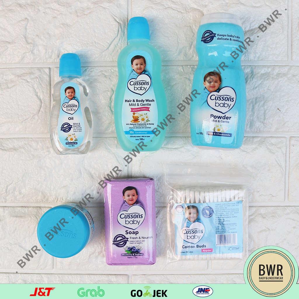 Cussons Baby Gift BASIC Essential Pack Bag | Paket Cussons Medium Paket Perawatan Mandi Bayi | Bwr
