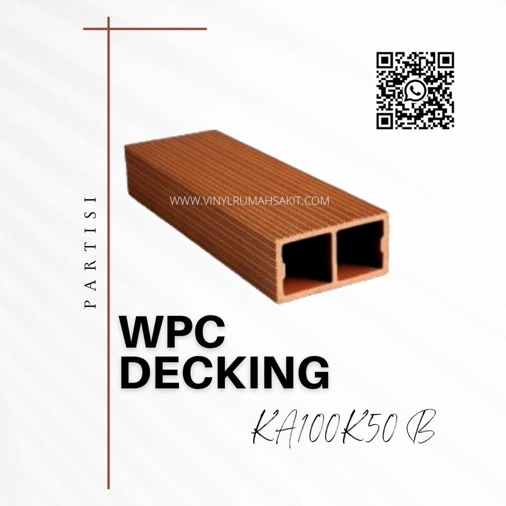 WPC Decking type KA100K50 B untuk Partisi - WPC Decking Murah