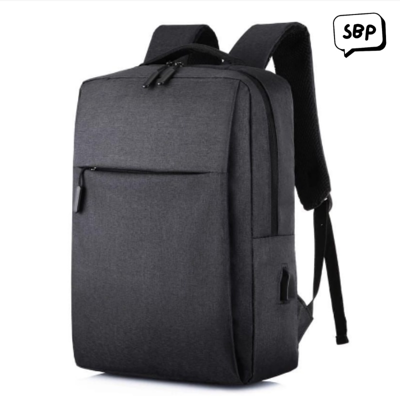 Tas Ransel Backpack Laptop 14 Inch Tas Gemblok Kanvas Terbaru Pria Wanita Cewek Cowok - RBP 002 Terbaru 2022