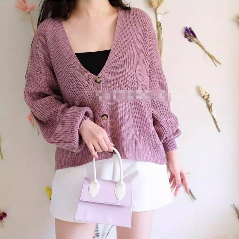 VINA KNITTED CARDIGAN RAJUT / CARDI FISTA RAJUT PREMIUM HQ