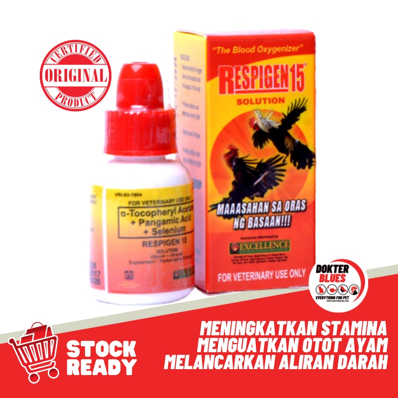 Suplemen Ayam Phillipines RESPIGEN 15 DROPS (5ml) Obat Vitamin Doping Ayam