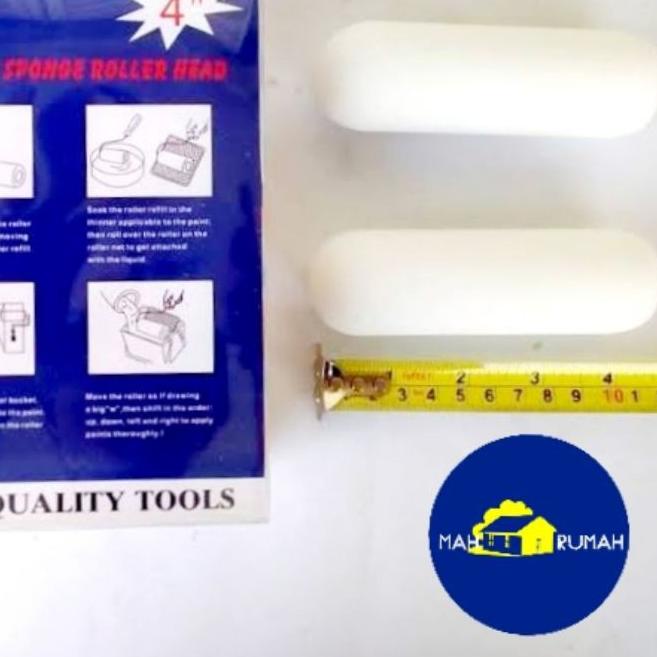 [1ktk] isi Refill Bulu Kuas Roll Rol Cat Kapal Minyak - PINEHILL 4" 4inch SPONGE SPONS BUSA