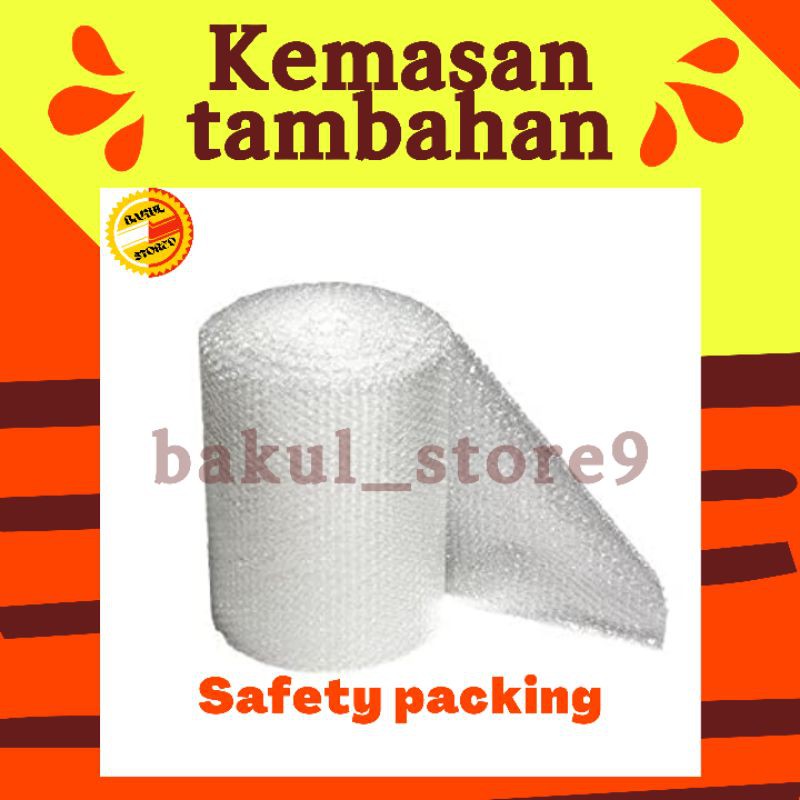 Tambahan Bubble Wrap untuk Packing safety