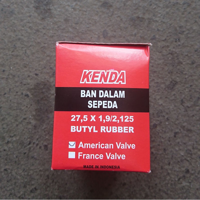 Ban Dalam Kenda Sepeda 27.5 x 1.9/2.125 AV Pentil Motor Schrader