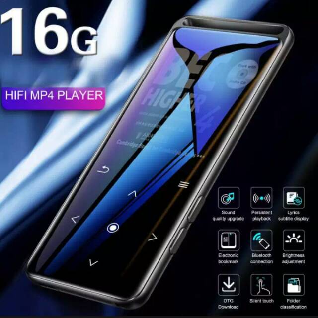 Benjie M6, Bluetooth 5.0 Lossless MP3 Player HiFi Portable Pemutar Audio