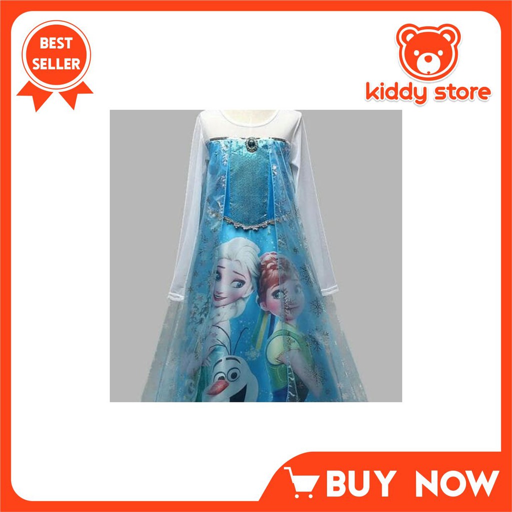 RK164 BAJU PESTA ANAK DRESS PESTA KOSTUM FROZEN ELSA DAN ANNA BAJU PRINCESS KOSTUM PRINCESS ELSA