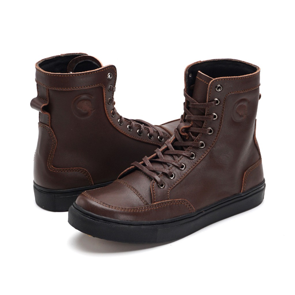 BRATTA BROWN (KULIT ASLI) |MNM x Greata| Sepatu Boots Pria Casual Boot ORIGINAL