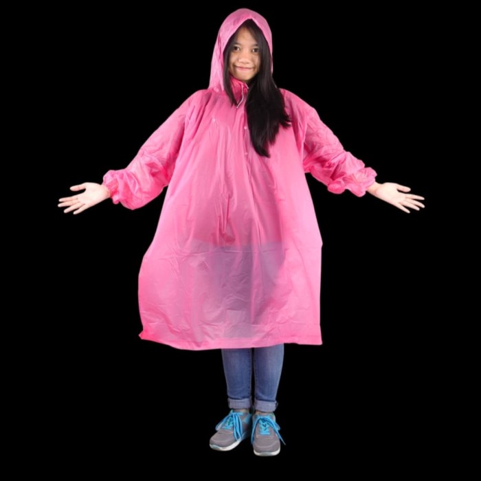 JAS HUJAN TEBAL BISA DI PAKAI Berulang / DISPOSABLE RAIN COAT TERMURAH