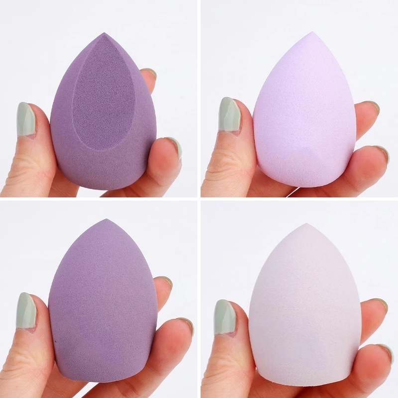 [4 Pcs Set Random Colors  Makeup Sponge Blender] [Latex-Free Foundation Blending Sponge] [Cosmetic Puff For Applying Powder,Cream,Liquid]