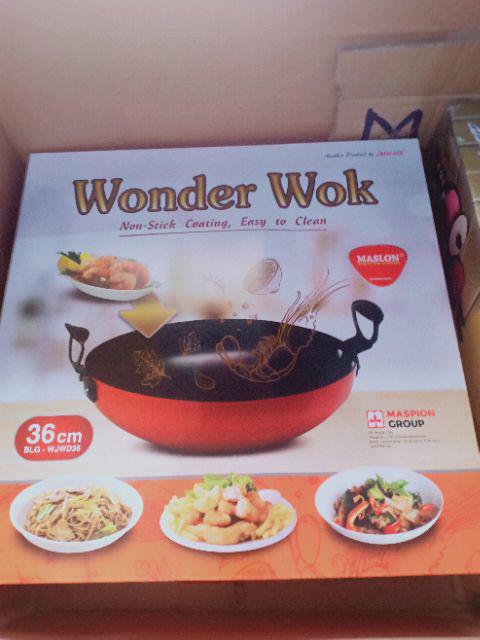 Wajan Wonder Wok 36cm Maslon Maspion