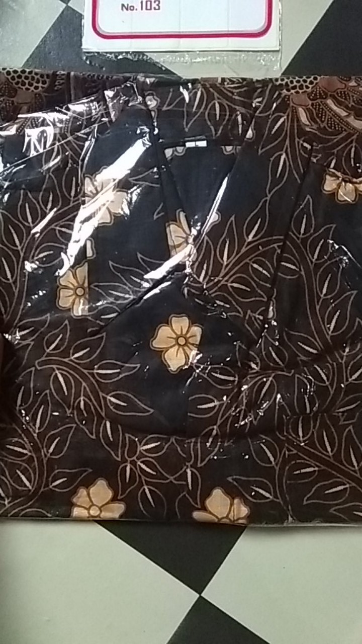 Bswart Batik Hrb026 Kenongo Hem Pendek Padi Pekalongan M L Xl Batik Pria Murah Modern Grosir