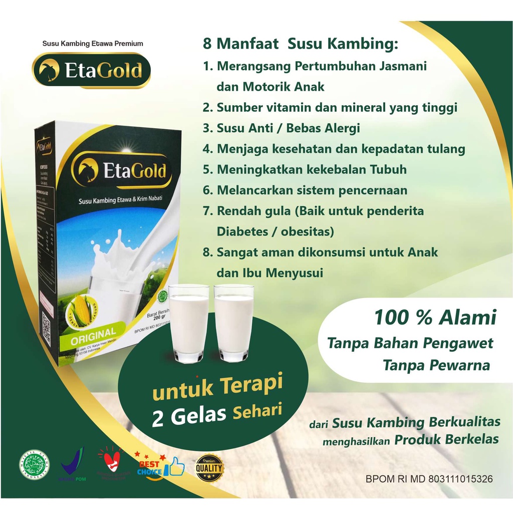 

Susu Kambing ETAGOLD Susu Etawa Premium