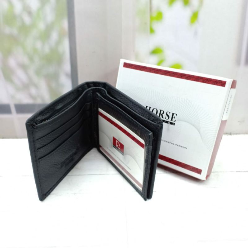 Dompet Kulit Asli. Dompet Pria Kulit. Dompet Imperial Horse Mini Tanpa Kancing