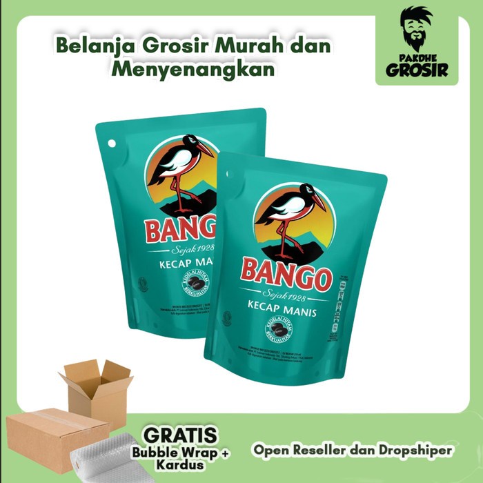 

Kecap Bango 210 ml ( Paket isi 2 ) Pouch Refill / Kecap Manis