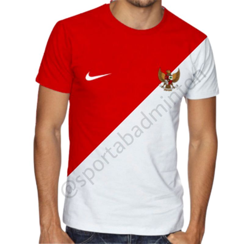 Kaos Olahraga Futsal Bola Termurah Bulutangkis Baju Custom Combed Olahraga Nike Logo Garuda