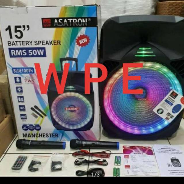 Speaker Portable Meeting Wireless ASATRON MANCHESTER 15 inch Original