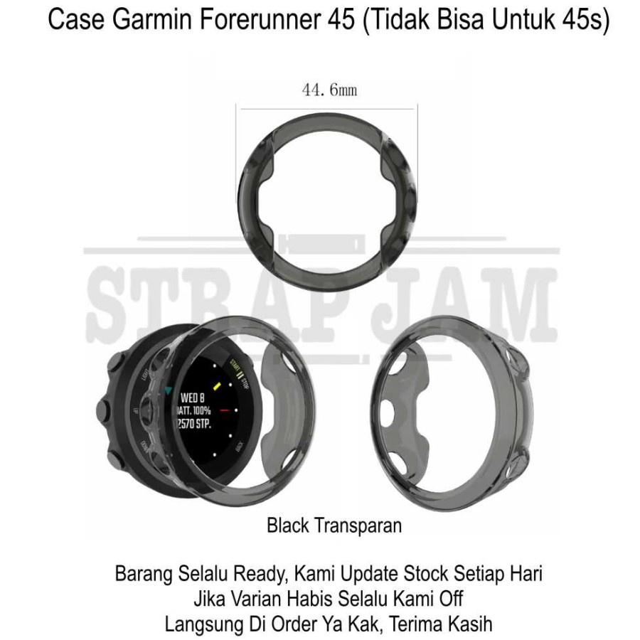 Silikon TPU Soft Case Bumper Cover Khusus Garmin Forerunner 45