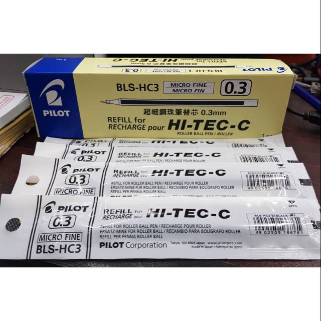 

Refill Pilot Hitec 0.3 hitam isi ulang pen hitec (1PCS)