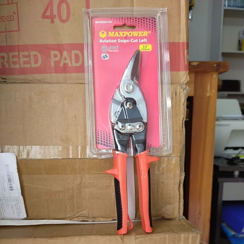 gunting seng gunting hollow potong kiri aviation snips cut left 10 inch-1