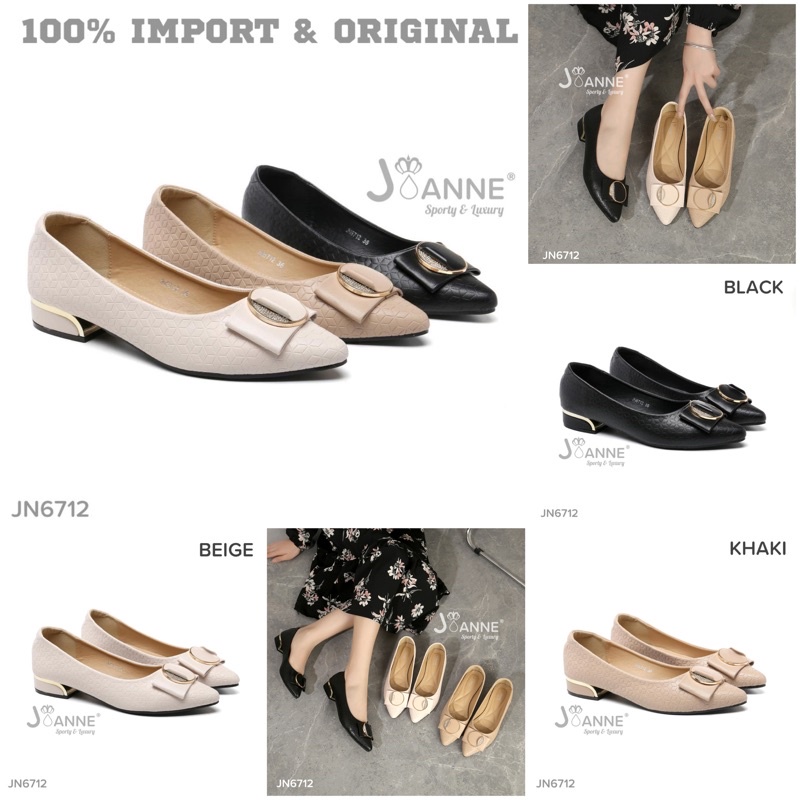 RESTOCK! [ORIGINAL] JOANNE Pump Heels Sepatu Kerja Wanita Hak Tahu #JN6712