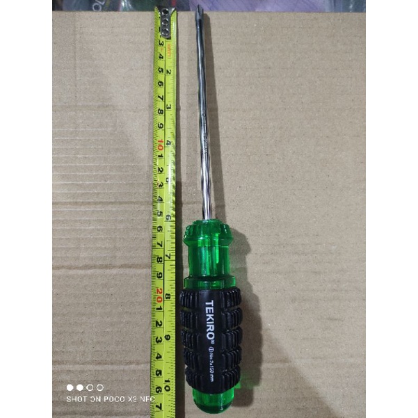 obeng granat tekiro 6inch (150mm)/obeng bunga gagang karet 6inch tekiro (+)