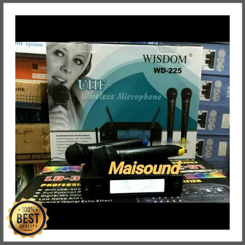 Mishad Shop -  Mic Wireless WISDOM WD-225 microphone WD225 GU-5117-2231