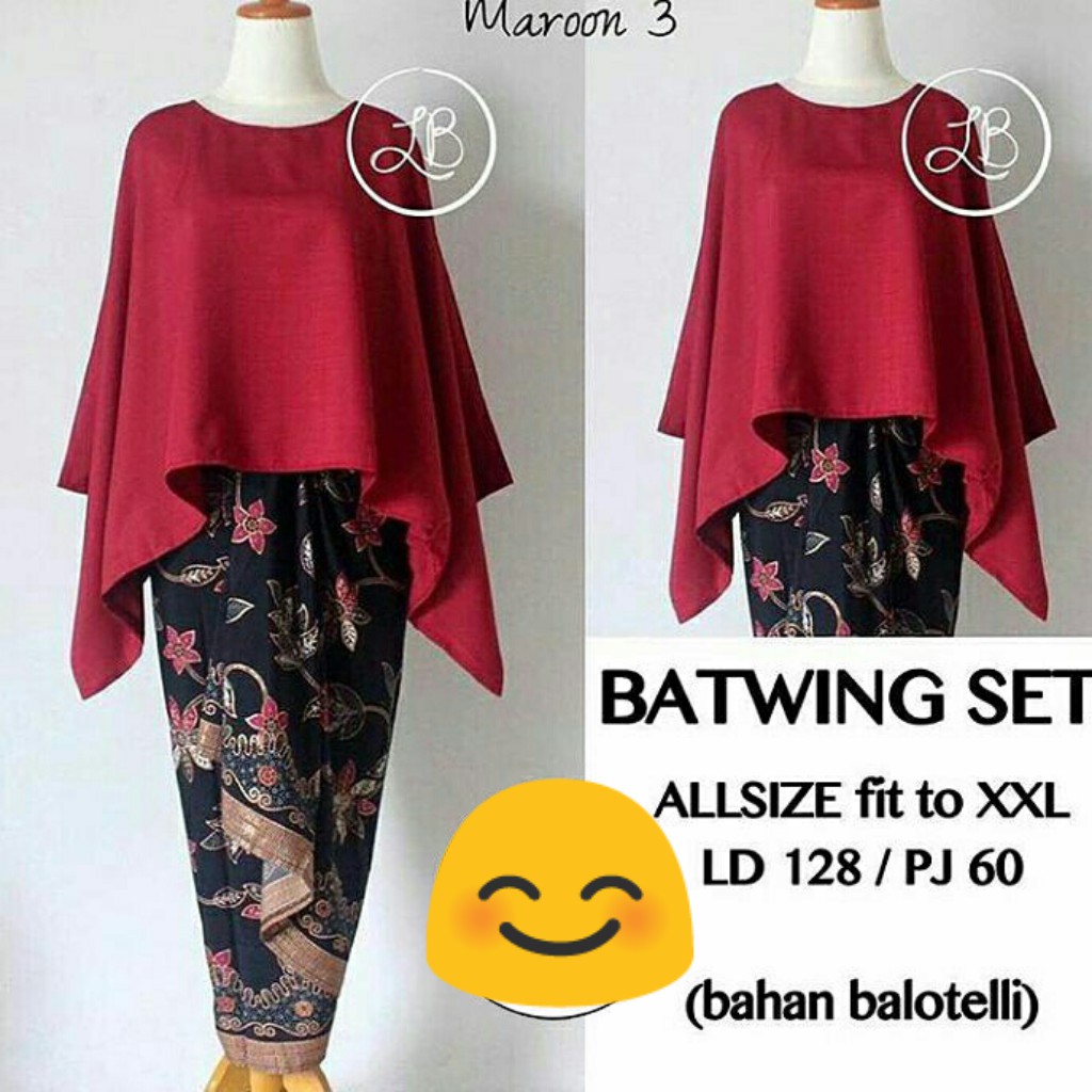 KEBAYA SET BATWING KATALI ROK LILIT/KEBAYA JUMBO/ KUTUBARU/ ATASAN JUMBO/ KEBAYA MURAH/ KEBAYA KONDANGAN RUMAH KEBAYA BANDUNG RUMAH SONGKET BANDUNG