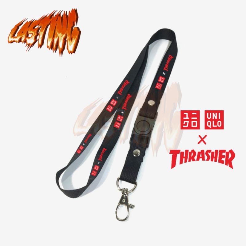 

Lanyard UNIQLO x THRASHER tali lanyard BRAND UNIQLO THRASHER gantungan kunci name tag id card kartu nama / lanyard vapee pods uniqlo thrasher gantungan / bisa cod lanyard best seller lanyard hitam lanyard murah