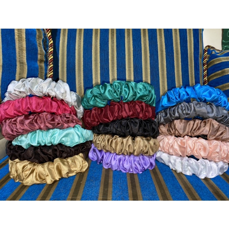 1 LUSIN BANDO CANTIK SCRUNCHIE / RUFFLE