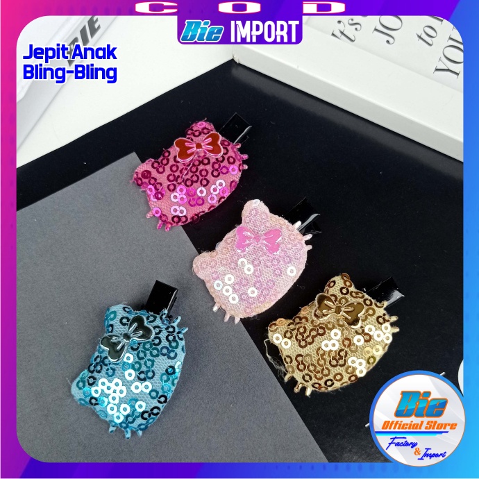 Jepit Anak Bling Polos Impor Best Seller