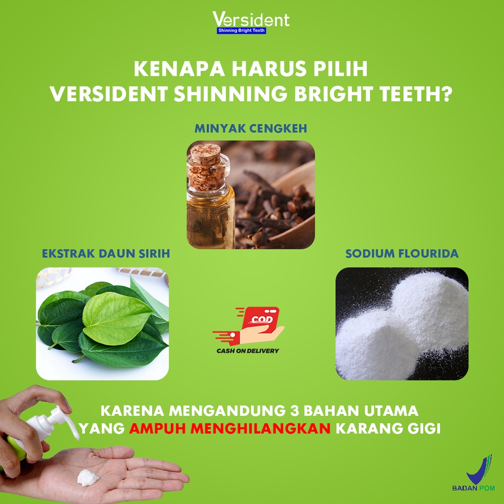 VERSIDENT Shinning Bright Teeth ORIGINAL SUPER WHITENING TEETH ODOL PEMUTIH GIGI DAN PENGHILANG KARANG GIGI ODOL ORECARE ORIGINAL PEMUTIH GIGI PEMBERSIH KARANG GIGI Activated Charcoal Powder for Teeth | Beaudelab Arang Aktif Detoks Karang &amp; Pemutih Gig