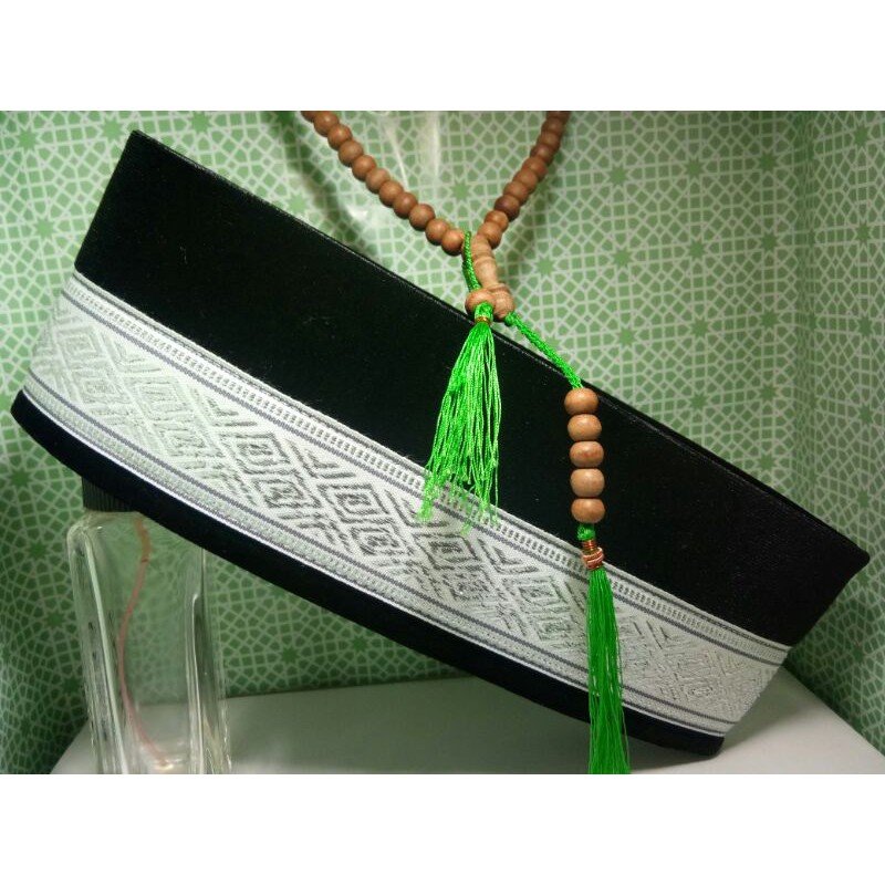 peci songkok kopiyah aceh bahan bludru Hitam exclusive