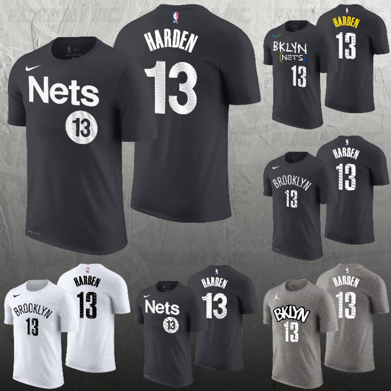 Tshirt - Baju Kaos Fashion Basket Nike Brooklyn Nets Nomor 13 James Harden