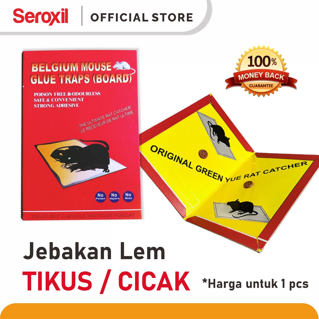 Lem Tikus Papan Jebakan Lem Tikus Perangkap Tikus Kecoa Cicak Ampuh