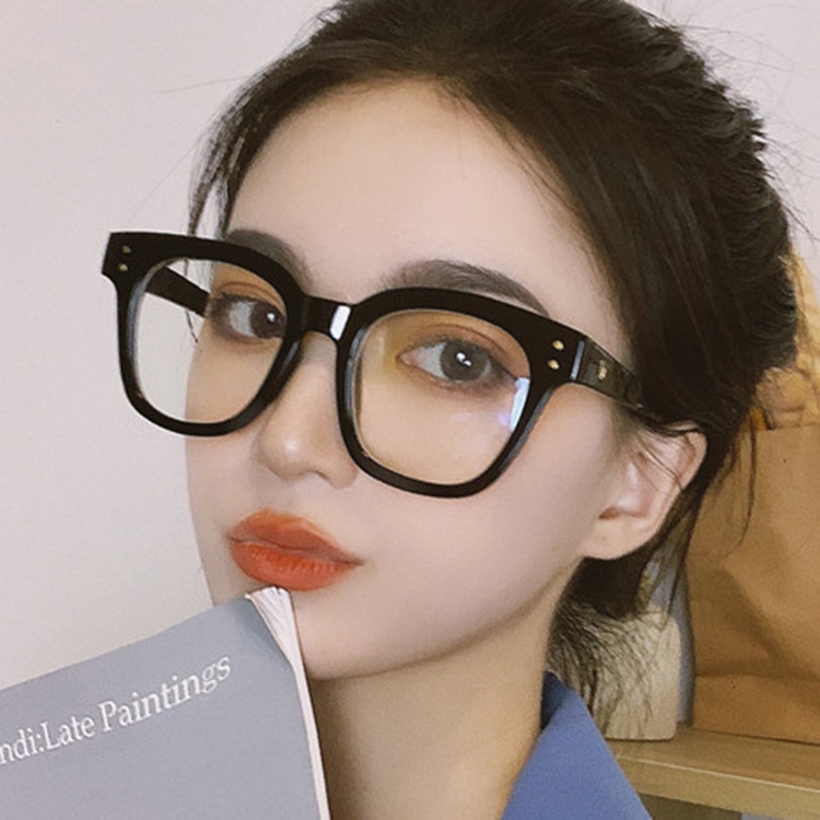 Fashion rice nail big frame ins retro trend all-match glasses