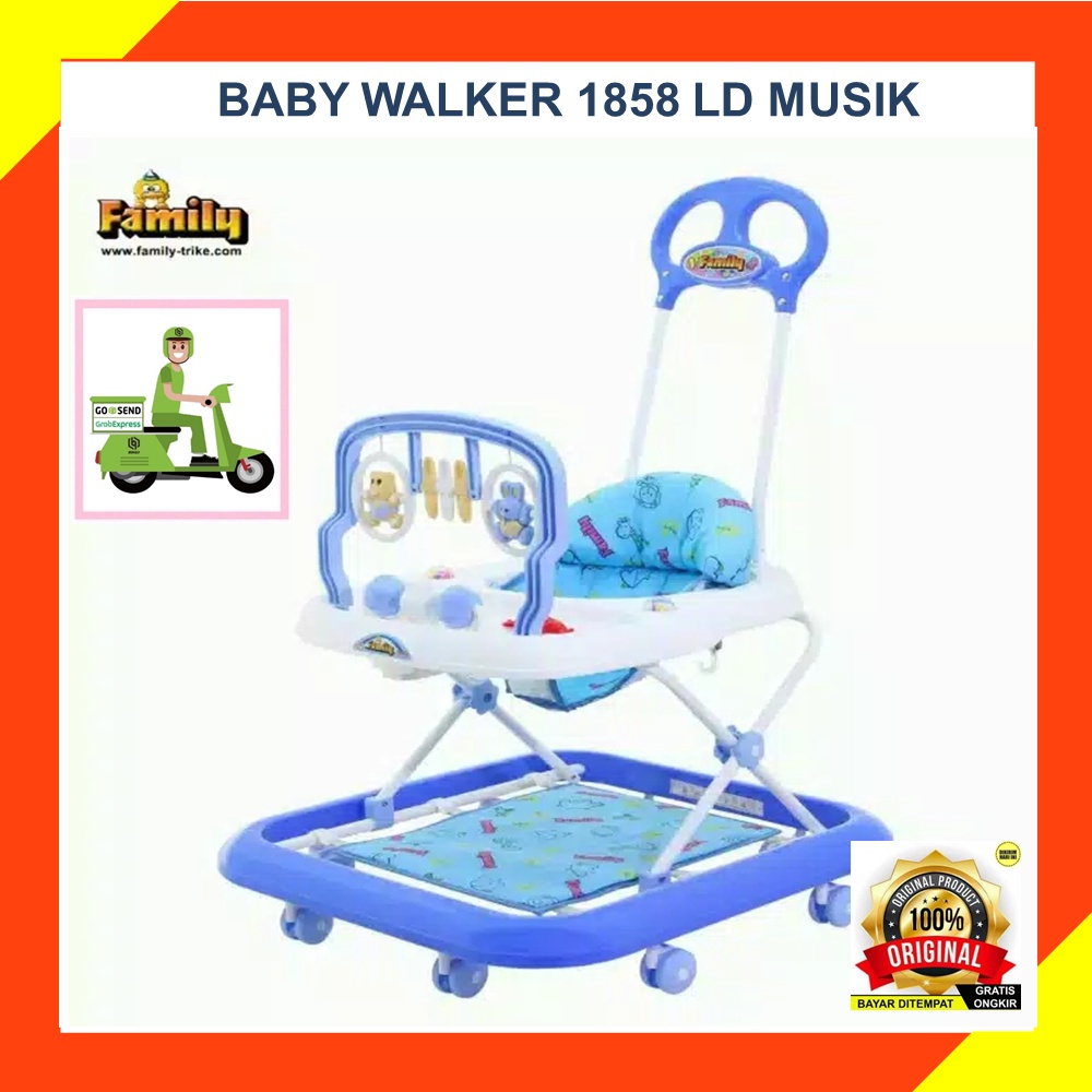 Baby Walker Family 1858, Family Baby Walker FB 1858 LD Kereta Bayi IC Music, Family FB 1858 IC Music