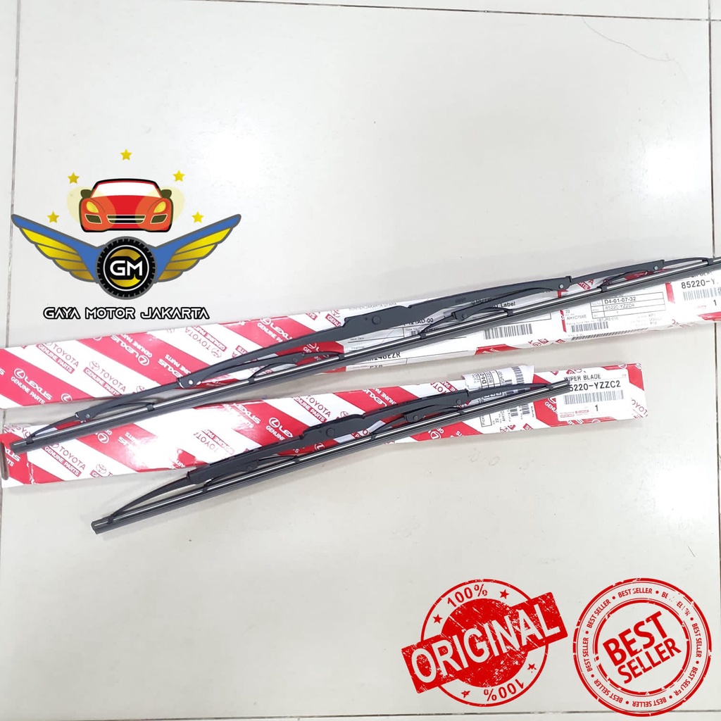 Wiper Blade Set Depan Kanan-Kiri Toyota Innova-Vios-Limo-Yaris Asli