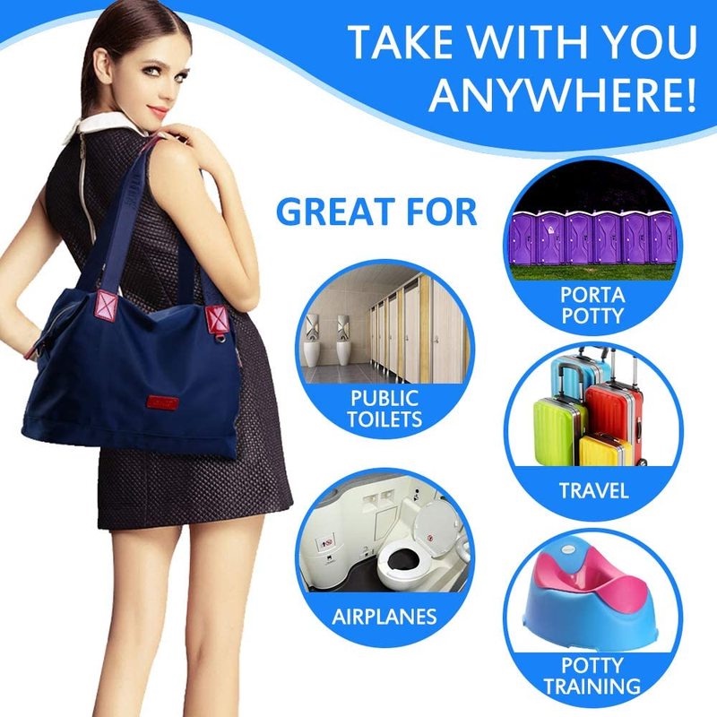 3pcs Cover Dudukan Toilet Portable Sekali Pakai Anti Air Untuk Travel / Camping / Hotel