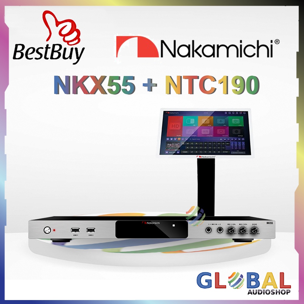 Nakamichi NKX 55 2TB Player NTC 190 Touchscreen Paket Karaoke 19 inch NKX55 NTC190 NTC-190