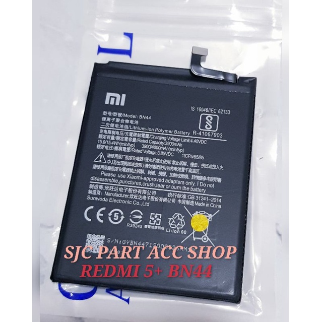 BATERAI XIAOMI REDMI 5+ BN44 ORI