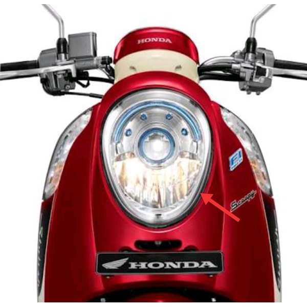 reflektor lampu depan scoopy fi 2013 2016